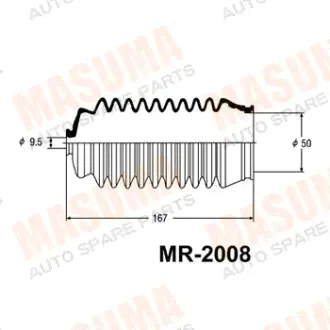 Рулевой рейки пыльник MR-2008 MASUMA MR2008