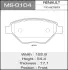 Колодки гальмівні (MS-0104) MASUMA MS0104 (фото 1)