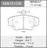 Колодки гальмівні (MS-0105) MASUMA MS0105 (фото 1)