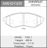 Колодки тормозные дисковые CHEVROLET/AVEO/V1200, V1400 front MASUMA MS0129 (фото 1)