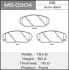 Колодки тормозные дисковые KIA/SORENTO/V2400, V2500, V3500 front MASUMA MS0304 (фото 1)