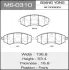 Колодки тормозные дисковые SSANG YONG/REXTON/V2300, V2800, V2900, V3200 front MASUMA MS0310 (фото 1)