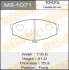 Колодки тормозные дисковые AN-103K MASUMA MS1071 (фото 1)