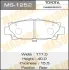 Колодки тормозные дисковые AN-323 MASUMA MS1252 (фото 1)
