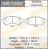 Колодки тормозные дисковые AN-355K MASUMA MS1259 (фото 1)