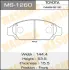 Колодки тормозные дисковые AN-354K MASUMA MS1260 (фото 1)