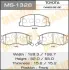 Колодки тормозные дисковые AN-405K аналог AN-294K MASUMA MS1328 (фото 1)