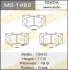 Колодки гальмівні передн Mitsubishi Pajero (06-)/ Toyota Hilux (11-), Land Cruiser Prado (02-09) (MS-1482) MASUMA MS1482 (фото 1)