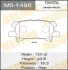 Колодки гальмівні передн Lexus RX 350 (06-08)/ Toyota Highlander (03-07) (MS-1498) MASUMA MS1498 (фото 1)