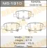 Колодки гальмівні задн Toyota Auris (06-13), Corolla (06-13) (MS-1910) MASUMA MS1910 (фото 1)