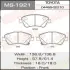 Колодки гальмівні передн Toyota Auris (08-11), Corolla (08-10) (MS-1921) MASUMA MS1921 (фото 1)