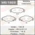 Колодки тормозные дисковые YARIS/ NLP10L, SCP12L, SCP10L front MASUMA MS1922 (фото 1)