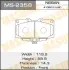 Колодки тормозные дисковые AN-430 MASUMA MS2358 (фото 1)