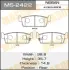 Колодки тормозные дисковые AN-480 MASUMA MS2422 (фото 1)