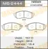 Колодки гальмівні передн Infiniti FX 35 (05-10)/ Nissan Murano (04-16), Pathfinder (05-14)/ Renault Koleos (08-) (MS-2444) MASUMA MS2444 (фото 1)