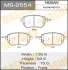 Колодки гальмівні передн Nissan Murano, Qashqai 2.5, 3.5 (07-) (MS-2554) MASUMA MS2554 (фото 1)