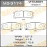 Колодки тормозные дисковые AN-224K MASUMA MS3174 (фото 1)