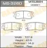 Колодки тормозные дисковые AN-366K MASUMA MS3280 (фото 1)