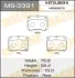 Колодки гальмівні задн Mitsubishi Pajero Sport (09-) (MS-3391) MASUMA MS3391 (фото 1)