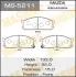 Колодки тормозные дисковые AN-133K MASUMA MS5211 (фото 1)