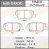 Колодки гальмівні задн Mazda 6 (12-16)/ Mitsubishi ASX (12-14), Outlander (12-) (MS-5905) MASUMA MS5905 (фото 1)