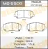 Колодки гальмівні передн Mazda CX-5 (11-) (MS-5908) MASUMA MS5908 (фото 1)