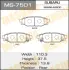 Колодки гальмівні задн Subaru Forester (12-) (MS-7501) MASUMA MS7501 (фото 1)