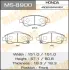 Колодки гальмівні передн Honda CR-V (07-16) (MS-8900) MASUMA MS8900 (фото 1)