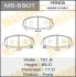 Колодки гальмівні передн Honda Accord (09-12) (MS-8901) MASUMA MS8901 (фото 1)