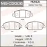 Колодки гальмівні передн Honda Accord (13-) (MS-C5006) MASUMA MSC5006 (фото 1)