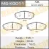 Колодки тормозные дисковые SORENTO front MASUMA MSK0011 (фото 1)