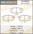 Колодки тормозные дисковые ACCENT 06.06-10.10 front MASUMA MSK0015 (фото 1)
