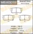 Колодки тормозные дисковые SSANGYONG REXTON, ACTYON rear MASUMA MSK0019 (фото 1)