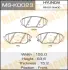 Колодки тормозные дисковые VERACRUZ front MASUMA MSK0023 (фото 1)