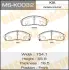 Колодки тормозные дисковые CARNIVAL, PREGIO front MASUMA MSK0032 (фото 1)