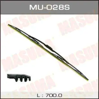 Дворник 28", крюк (700мм) "Эконом" под узкий поводок (1/10/50) MASUMA MU028S