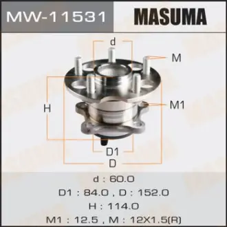 Маточина колеса (MW-11531) MASUMA MW11531