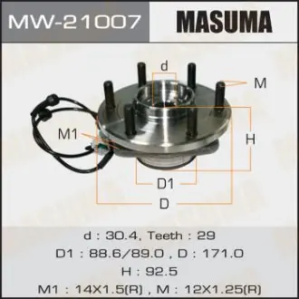 Ступичный узел front INFINITI QX56/ JA60 MASUMA MW21007
