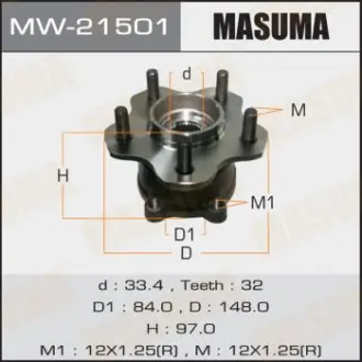 Ступичный узел rear FUGA/ Y50 MASUMA MW21501