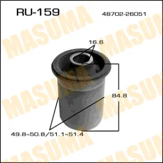 Сайлентблок HiAce /LH1##, RZH10/11/12#,133,18#/ rear low MASUMA RU159