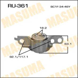 Сайлентблок Laser /BG3PF/ front low LH MASUMA RU361