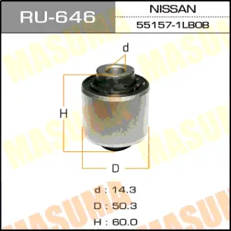 Сайлентблок (RU-646) MASUMA RU646