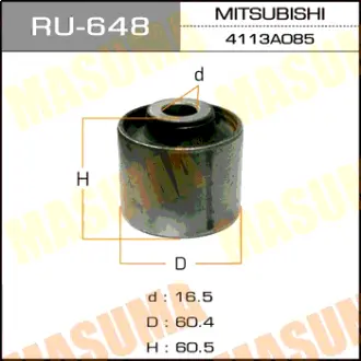 Сайлентблок заднього поздовжнього важеля Mitsubishi Pajero Sport (00-) (RU-648) MASUMA RU648