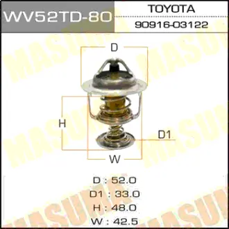 Термостат WV52TD-80 MASUMA WV52TD80