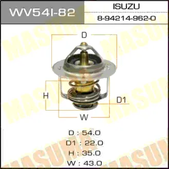 Термостат WV54I-82 MASUMA WV54I82