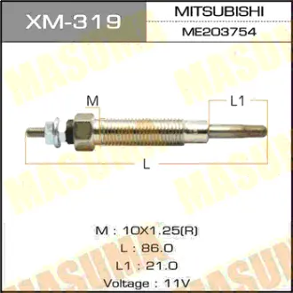 Свеча накаливания PM-165 /4M40 (1/10/100) MASUMA XM319