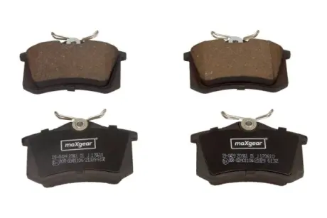 Комплект тормозных колодок, дисковый тормоз MAXGEAR 190429