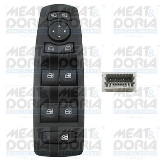 Кнопка піднімання вікна передн Лів RENAULT FLUENCE, LAGUNA III 1.5D-Electric 10.07- MEAT&DORIA 26183