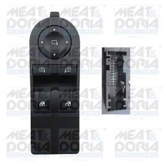 Кнопка піднімання вікна передн Лів OPEL ASTRA H, ASTRA H GTC, ZAFIRA B 1.2-2.2 03.04-04.15 MEAT&DORIA 26393