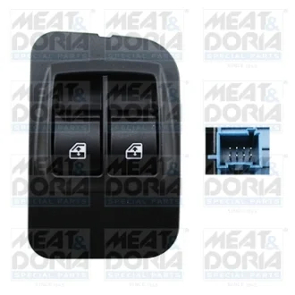 Кнопка піднімання вікна передн CITROEN NEMO FIAT FIORINO, QUBO PEUGEOT BIPPER, BIPPER TEPEE 1.3D-Electric 11.07- MEAT&DORIA 26441